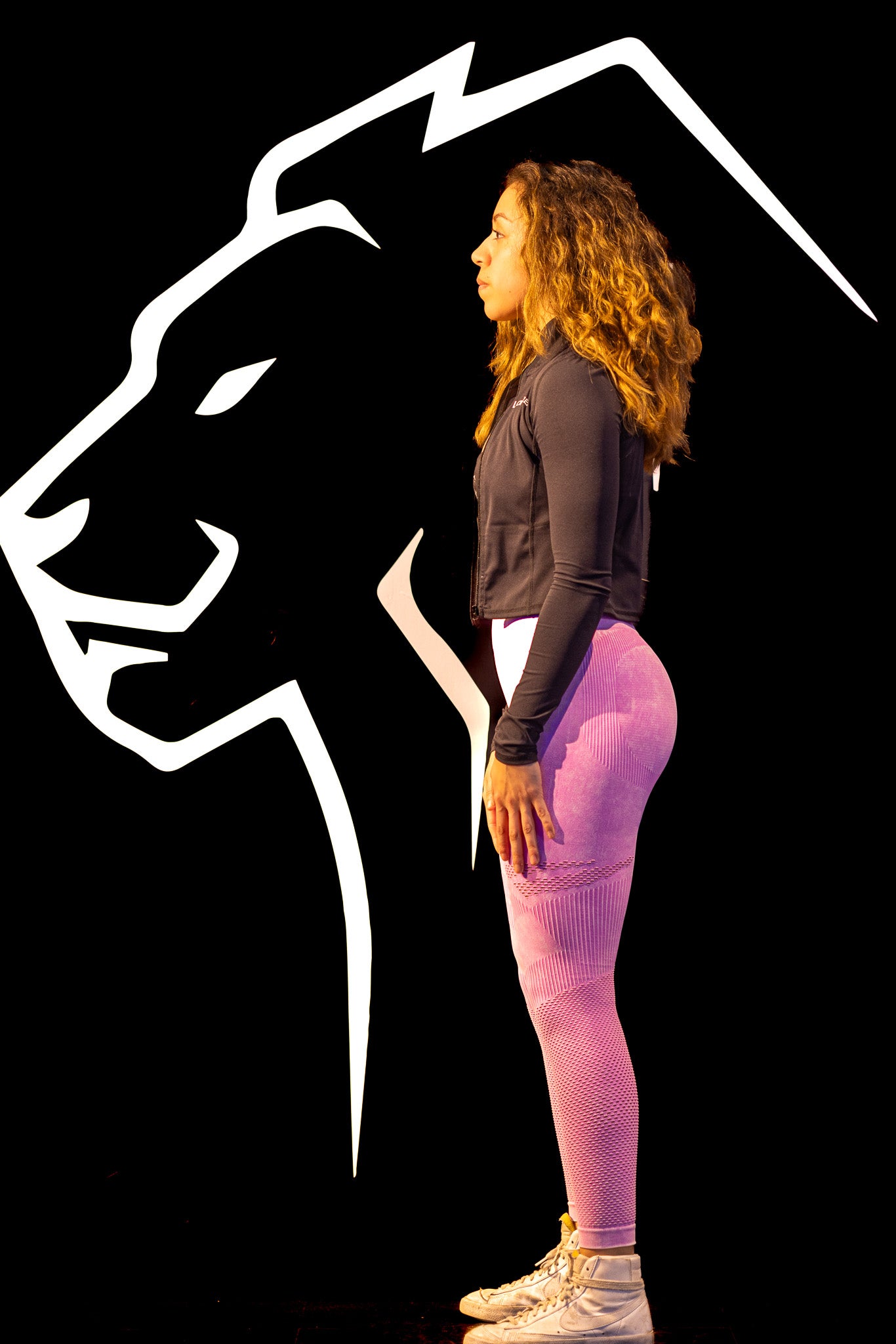 3D Leggings Cotton Pink