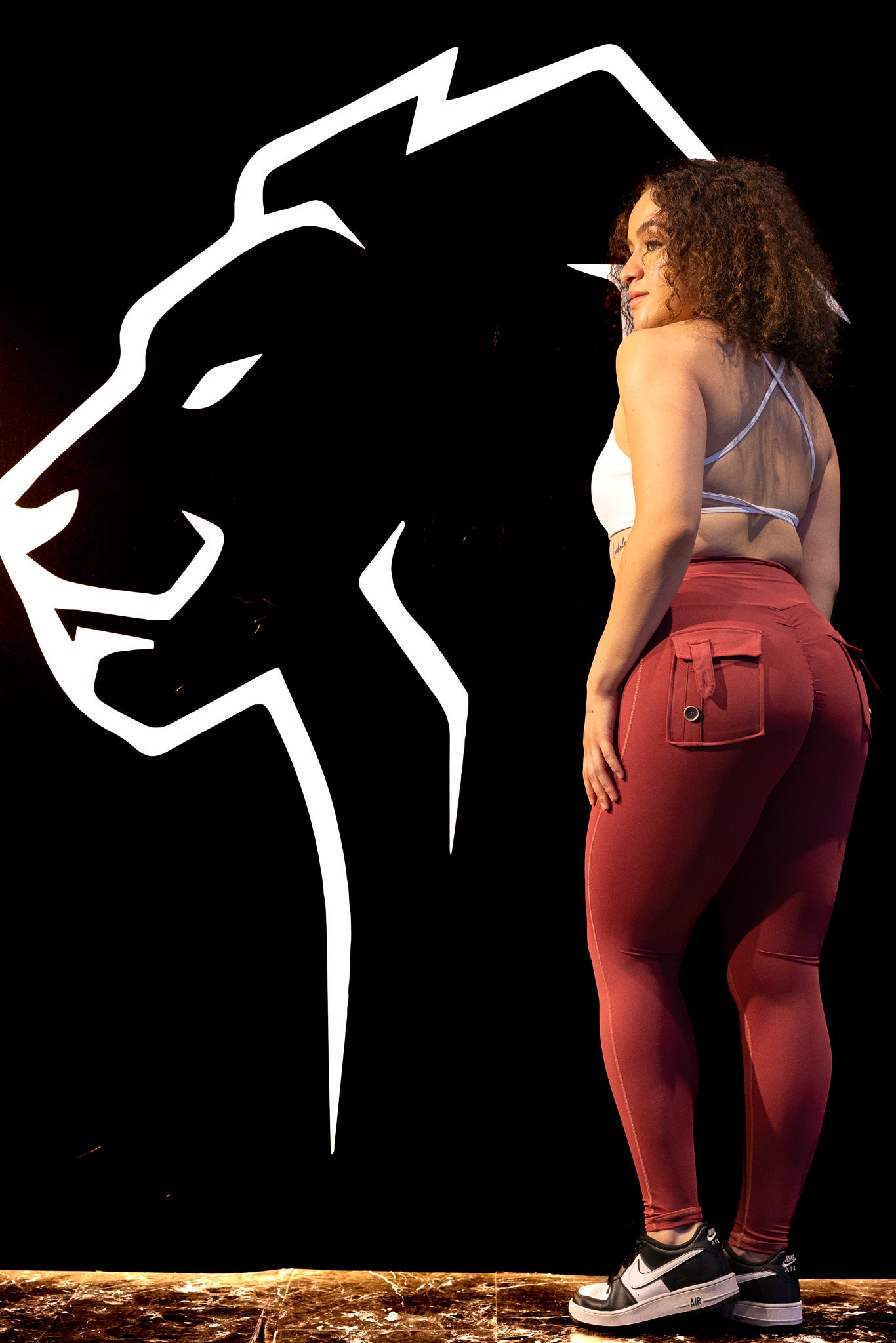 Sculpt Leggings Maroon