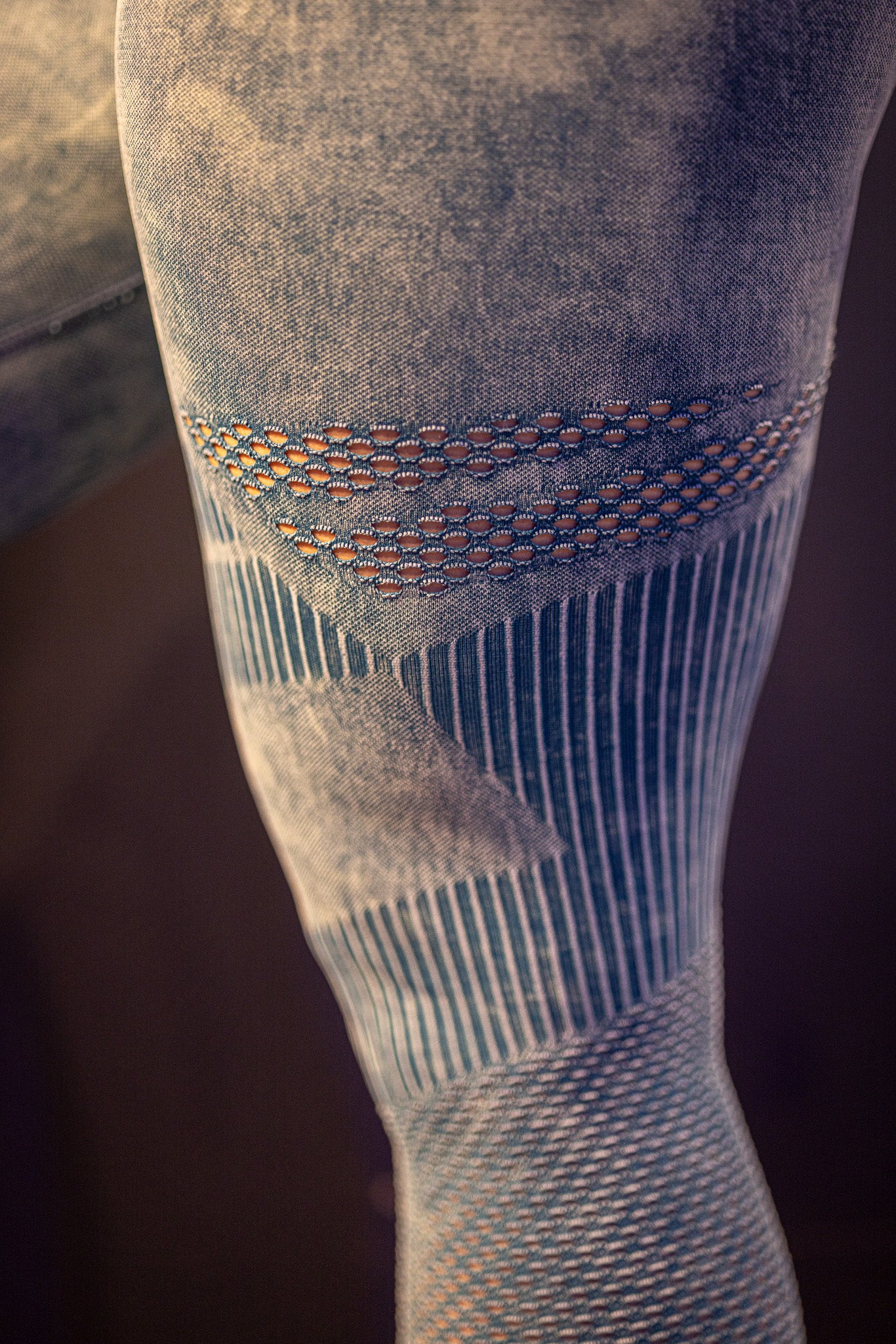 3D Leggings Turquoise